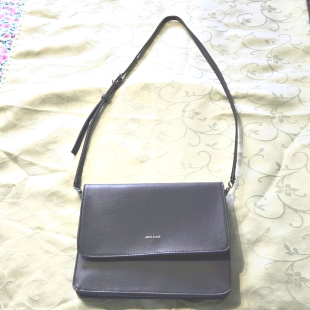 Matt & Nat Gray Crossbody Bag